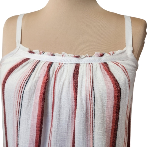 MADEWELL Ruffle Hem Striped Sundress -  Size XS - Picture 6 of 15